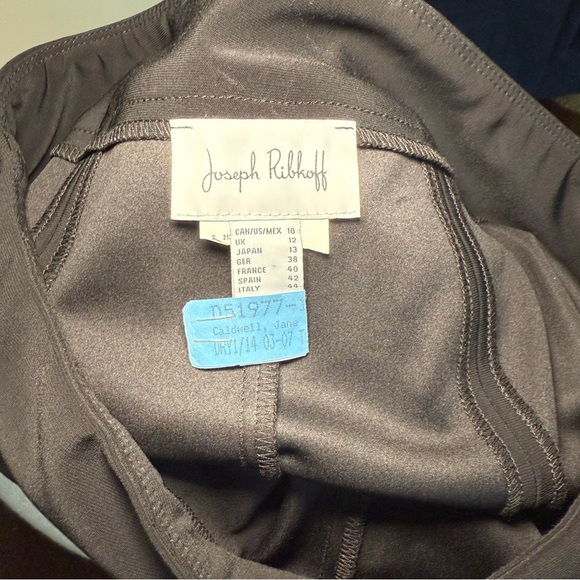 Joseph Ribkoff Black Flare Pants with Split Ankle Size 10 US - Picture 9 of 12